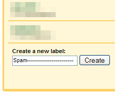 Spam label